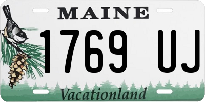 ME license plate 1769UJ