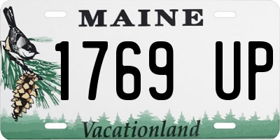 ME license plate 1769UP