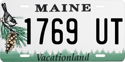 ME license plate 1769UT