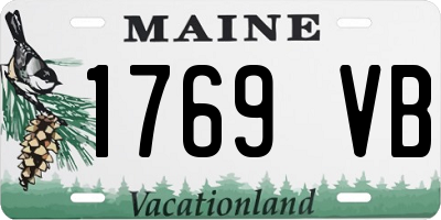 ME license plate 1769VB