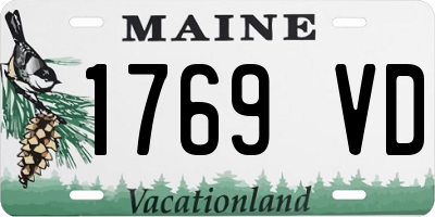 ME license plate 1769VD