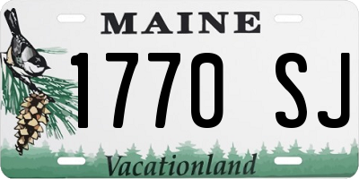 ME license plate 1770SJ