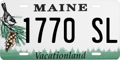 ME license plate 1770SL
