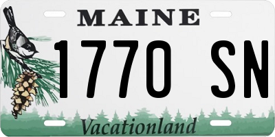ME license plate 1770SN