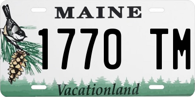ME license plate 1770TM
