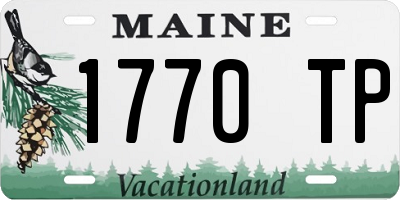 ME license plate 1770TP