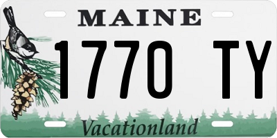 ME license plate 1770TY