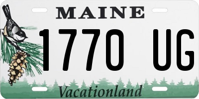 ME license plate 1770UG