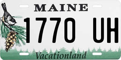 ME license plate 1770UH