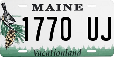 ME license plate 1770UJ