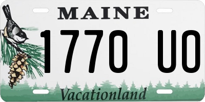 ME license plate 1770UO