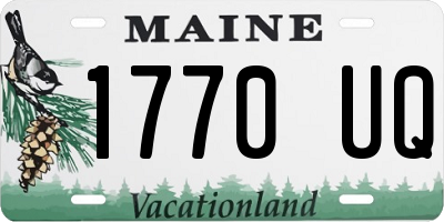 ME license plate 1770UQ
