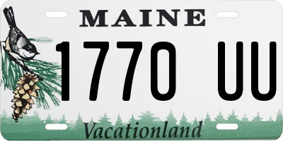 ME license plate 1770UU