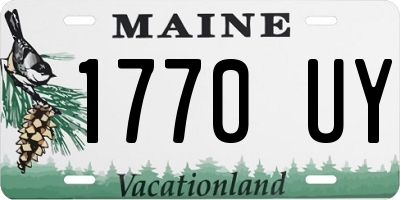 ME license plate 1770UY