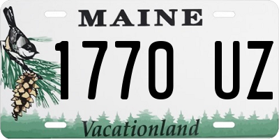ME license plate 1770UZ