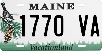 ME license plate 1770VA
