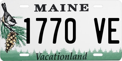 ME license plate 1770VE