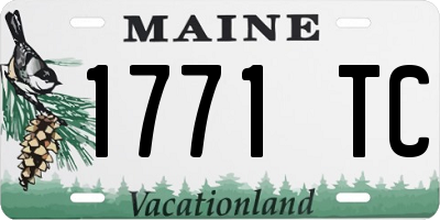 ME license plate 1771TC