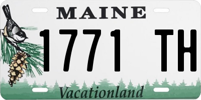 ME license plate 1771TH