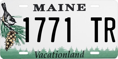 ME license plate 1771TR