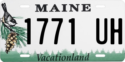 ME license plate 1771UH