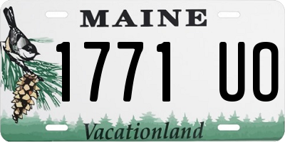 ME license plate 1771UO