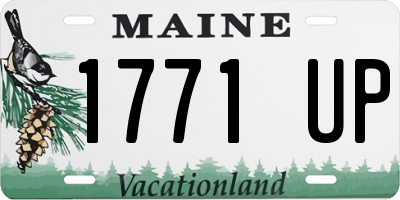 ME license plate 1771UP