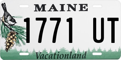 ME license plate 1771UT