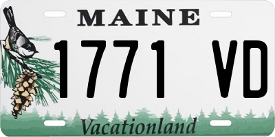 ME license plate 1771VD