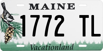 ME license plate 1772TL