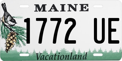 ME license plate 1772UE