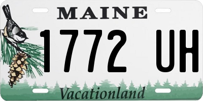 ME license plate 1772UH