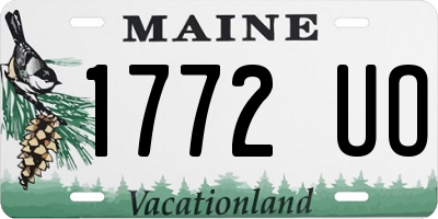 ME license plate 1772UO