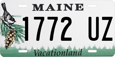 ME license plate 1772UZ