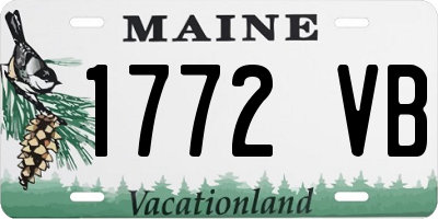 ME license plate 1772VB