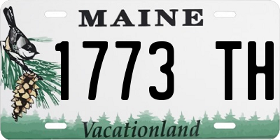 ME license plate 1773TH
