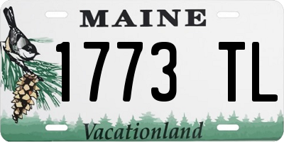 ME license plate 1773TL