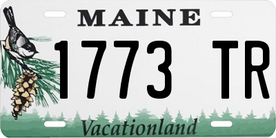 ME license plate 1773TR