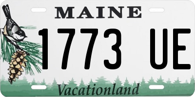 ME license plate 1773UE