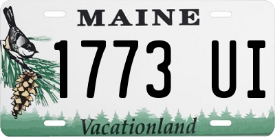 ME license plate 1773UI