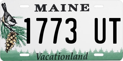 ME license plate 1773UT