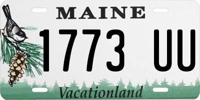 ME license plate 1773UU