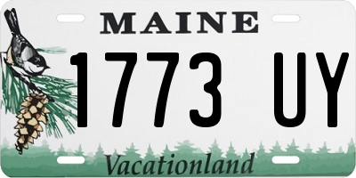 ME license plate 1773UY