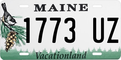 ME license plate 1773UZ