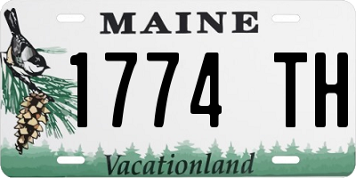 ME license plate 1774TH