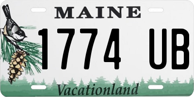 ME license plate 1774UB