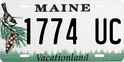 ME license plate 1774UC