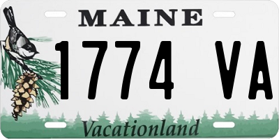 ME license plate 1774VA