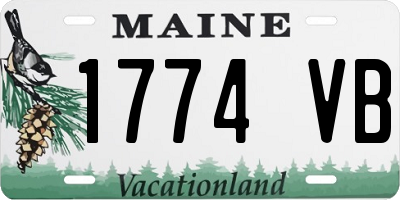 ME license plate 1774VB