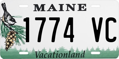 ME license plate 1774VC